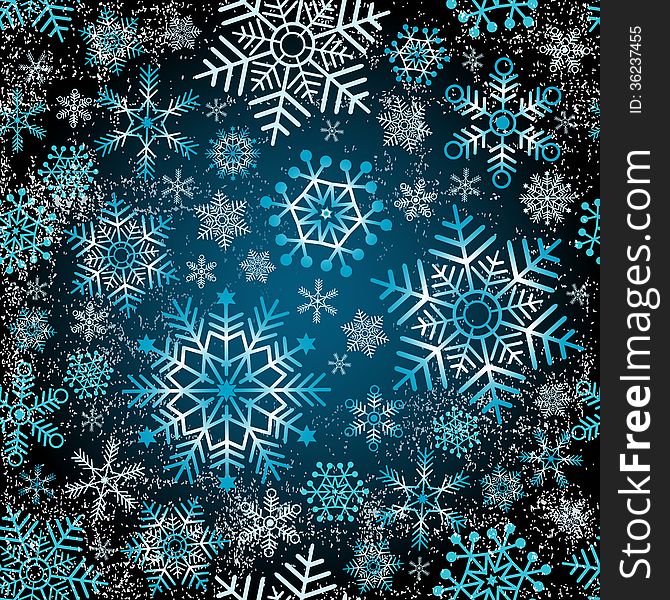 Seamless christmas grunge pattern