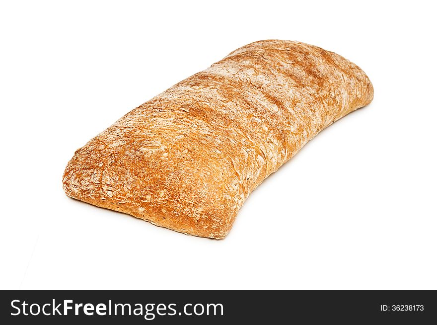 Fresh white bread isolated