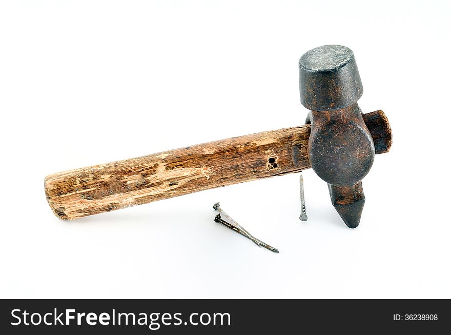 Hammer, New, Condition, Close-up, Isolated, White