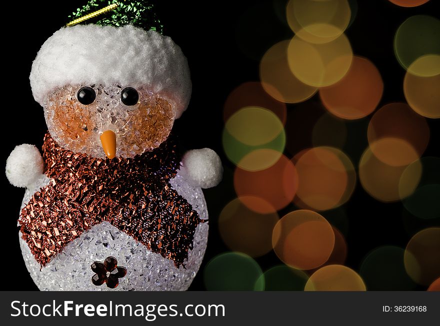 Snowman Bokeh Christmas