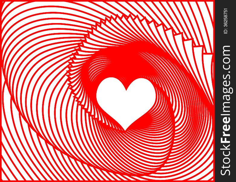 Vector Valentines day background with heart