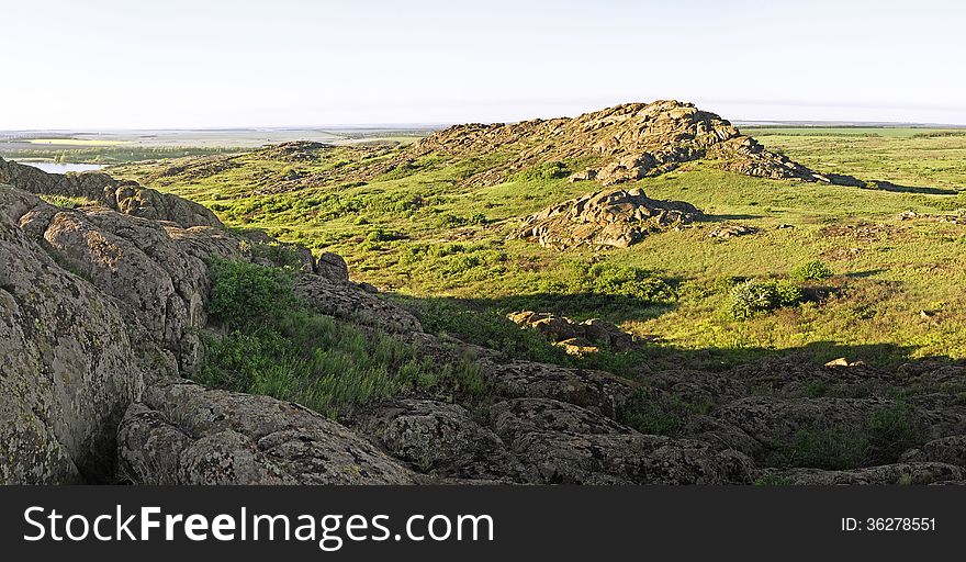 Beautiful summer landscape in the mountains