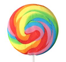 Lollipop All Colors Of The Rainbow Stock Photo