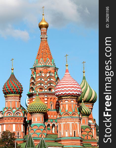 Magnificent views of St. Basil's Cathedral in Moscow Kremlin. Magnificent views of St. Basil's Cathedral in Moscow Kremlin