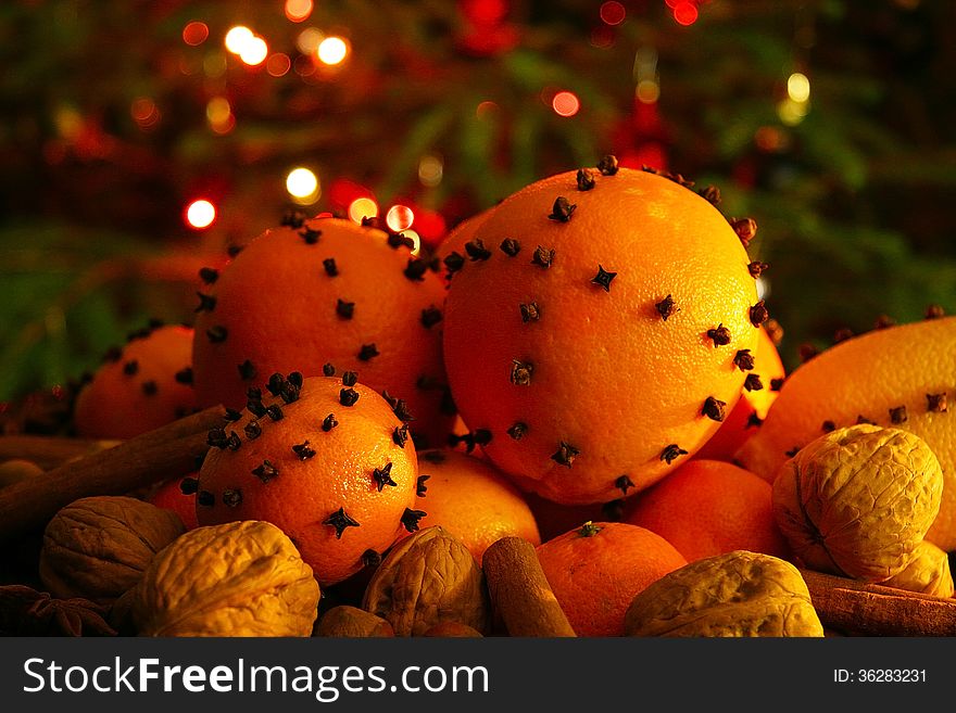Christmas Orange With Cloves
