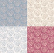 Valentines Day Pattern Set Royalty Free Stock Photography Valentines Day Pattern Set Royalty Free Stock Photography
