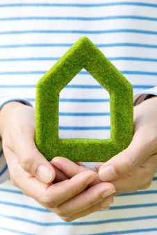 Eco House Icon Royalty Free Stock Image