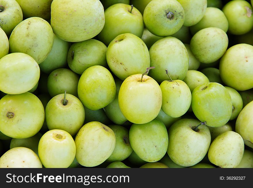 Fresh monkey apple fruit background