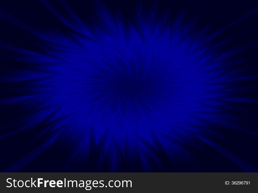 Flower Abstract Background In Blue