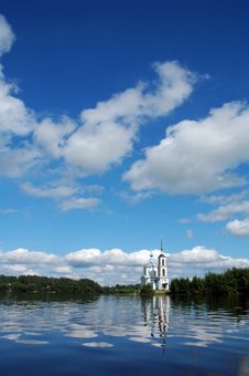 Orthodox Church Along River Royalty Free Stock Photography Orthodox Church Along River Royalty Free Stock Photography