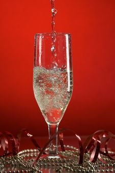 Glass With Champagne Royalty Free Stock Images Glass With Champagne Royalty Free Stock Images