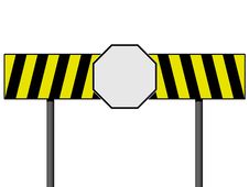 Empty Warning Sign Stock Image Empty Warning Sign Stock Image
