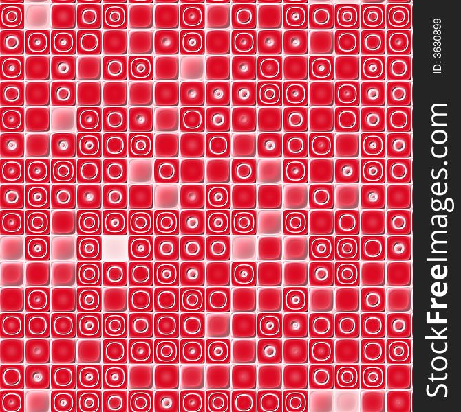 Seamless Texture Background Mosaic Red