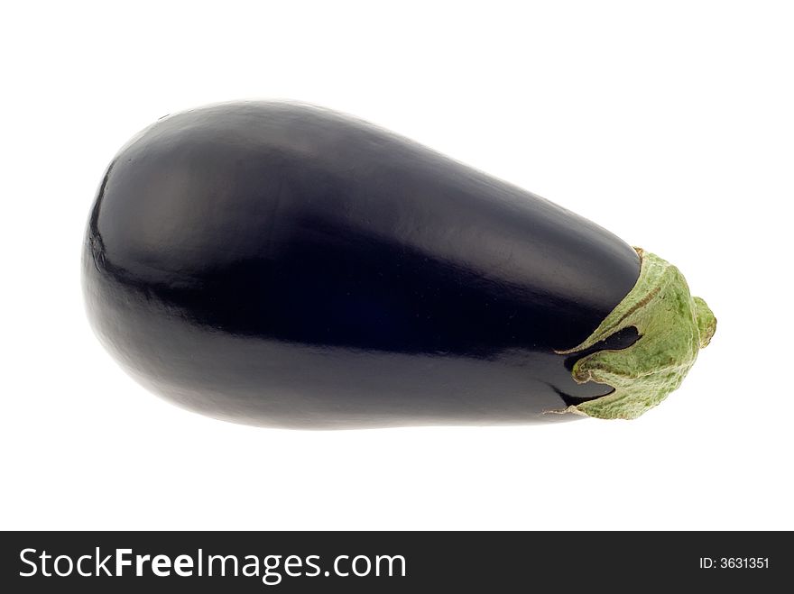 Fresh eggplant isolated on a white background