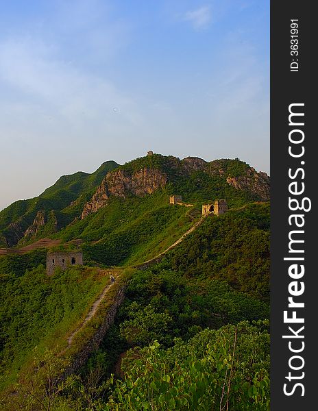 The Great Wall within the territory of Tangshan of Hebei