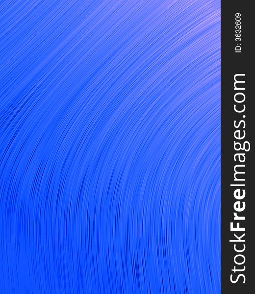 Blue curves, wavy abstract background