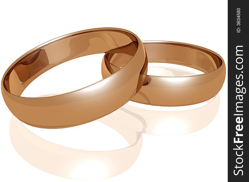 Two Gold Wedding Rings