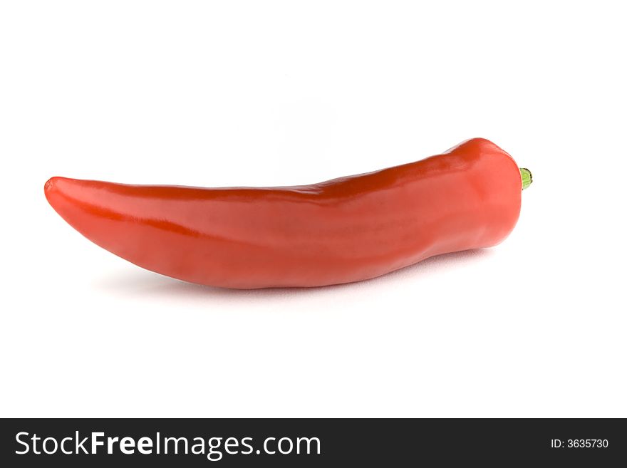 Chili Pepper: Straight Product Shot taken in Studio in Natural Light Isolated against White Background. Chili Pepper: Straight Product Shot taken in Studio in Natural Light Isolated against White Background