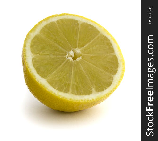 Isolated Lemon Half