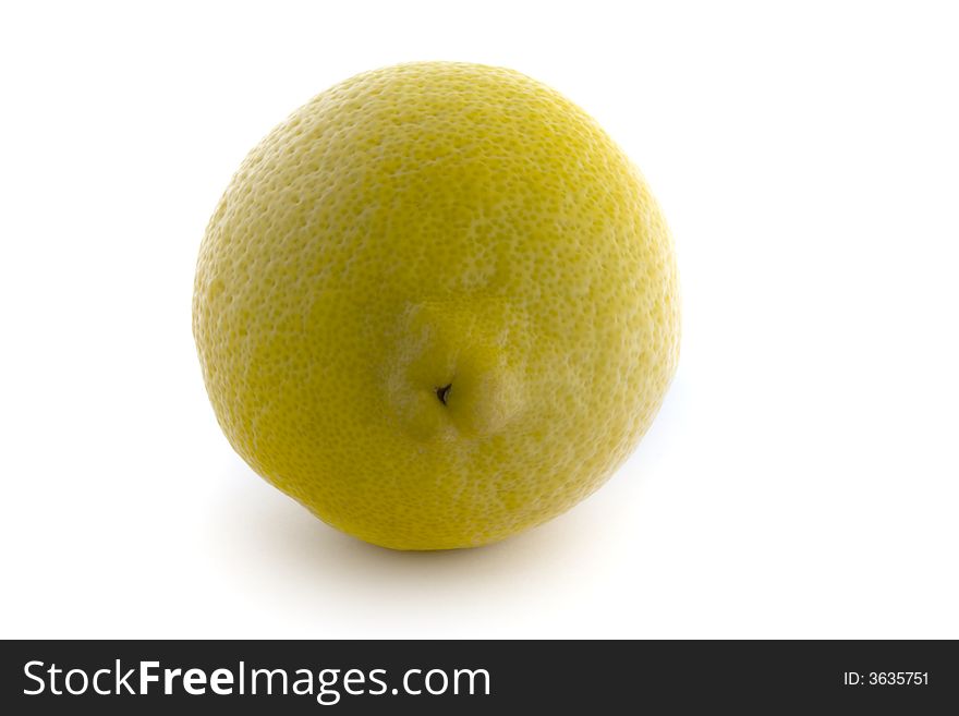 Isolated Whole Lemon
