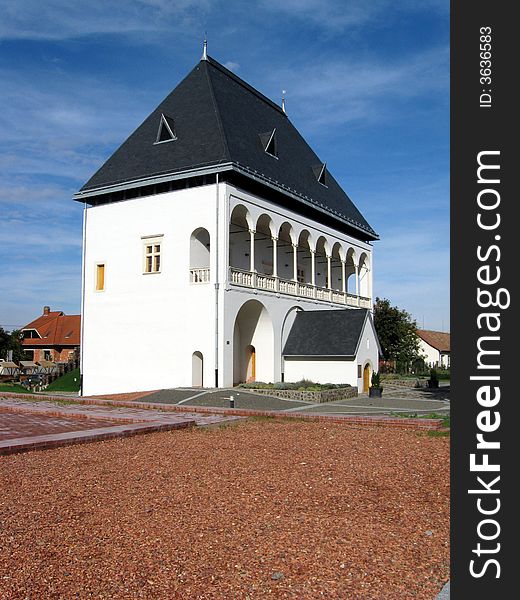 Renovated Bathori Castle in Nyribator, Hungary