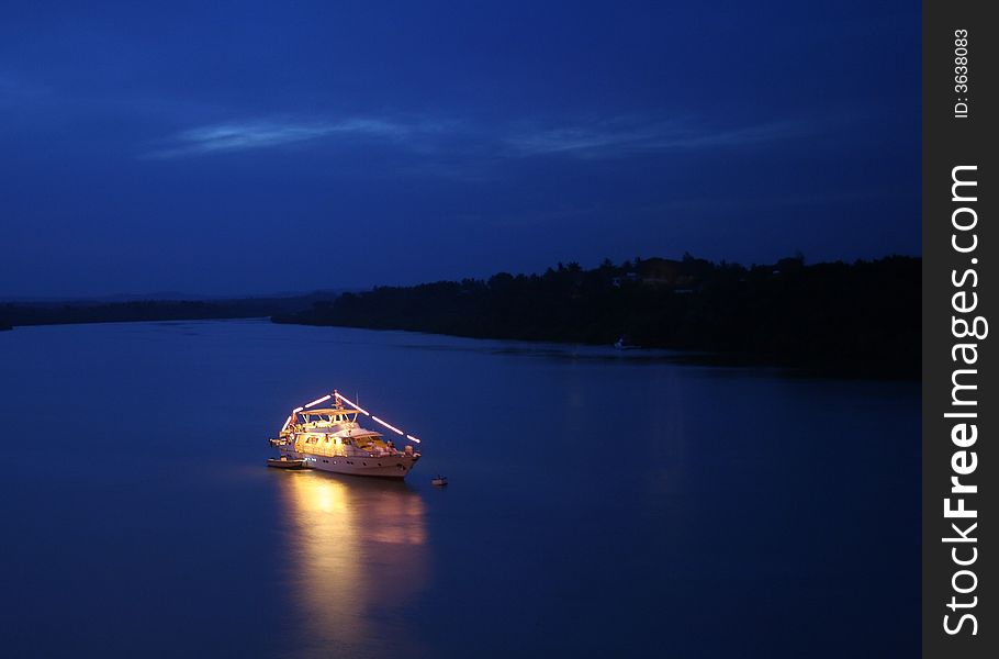 Great evening mood, viewing the mtapwa-estuary in kenia. Great evening mood, viewing the mtapwa-estuary in kenia