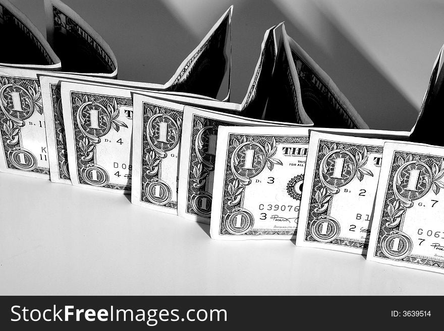 Banknote on a white background