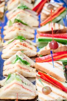 Mini Sandwiches Royalty Free Stock Images Mini Sandwiches Royalty Free Stock Images