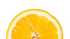 Piece Of Orange Cut In Half Royalty Free Stock Photos Piece Of Orange Cut In Half Royalty Free Stock Photos