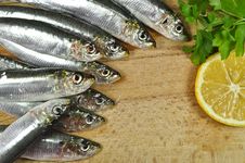 Sea Fish With Fresh Parsley And Lemon Stock Photo Sea Fish With Fresh Parsley And Lemon Stock Photo