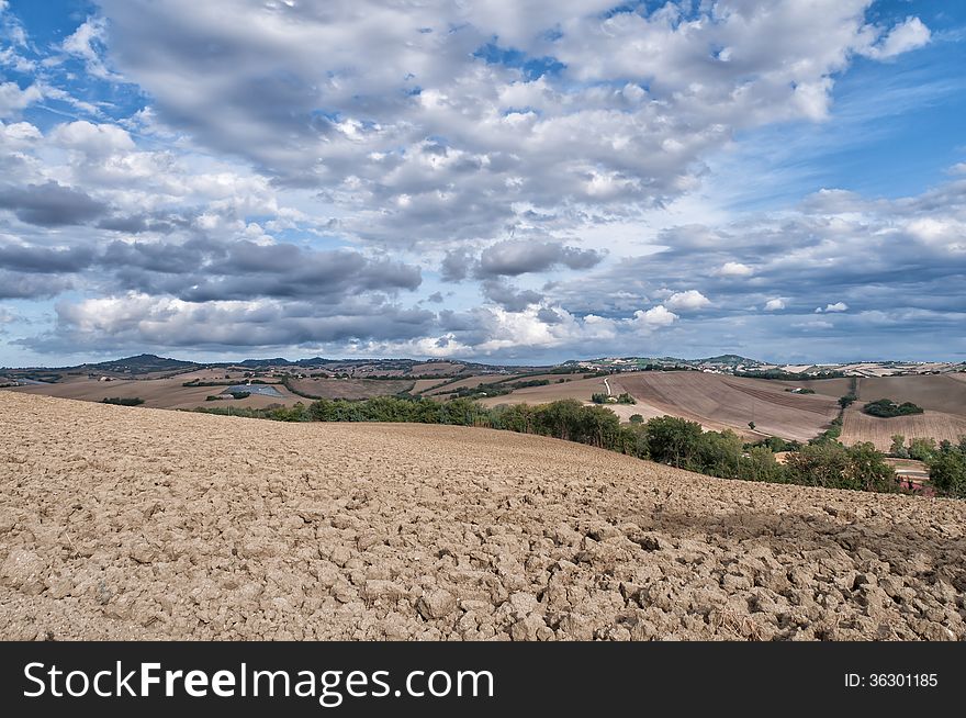 Fabolous view of the Marche region in Italy. Photo taken on: September, 2013. Fabolous view of the Marche region in Italy. Photo taken on: September, 2013