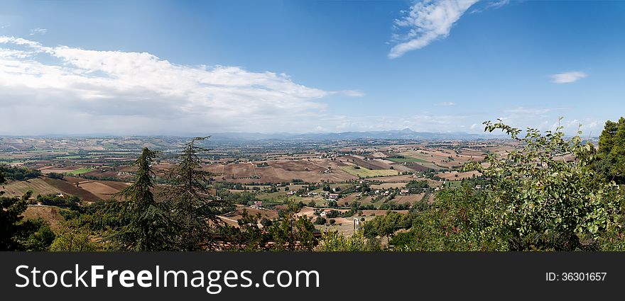 Fabolous view of the Marche region in Italy. Photo taken on: September, 2013. Fabolous view of the Marche region in Italy. Photo taken on: September, 2013