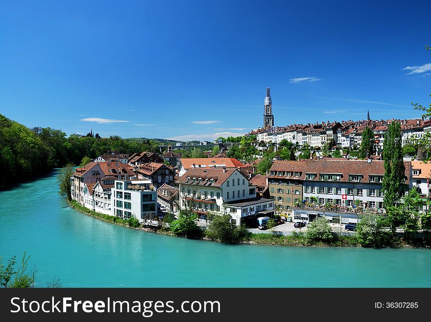 Townscape Of Berne, Switzerland.