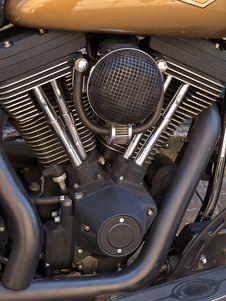Motorcycle Bike Chrome Engine And Exhaust Royalty Free Stock Images Motorcycle Bike Chrome Engine And Exhaust Royalty Free Stock Images