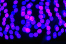 Abstract Background Of Blurred Lights With Bokeh Effect Royalty Free Stock Images