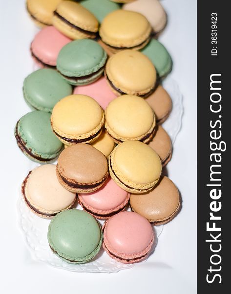 French macarons- view from above