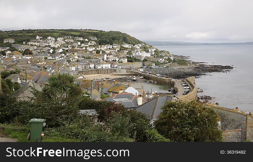 View of Mousehole Cornwall England