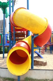Colorful Children S Playground In Suburban Area Royalty Free Stock Images Colorful Children S Playground In Suburban Area Royalty Free Stock Images