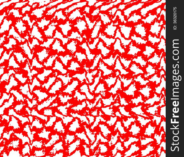 Pattern from red abstract textures and white spots. Pattern from red abstract textures and white spots