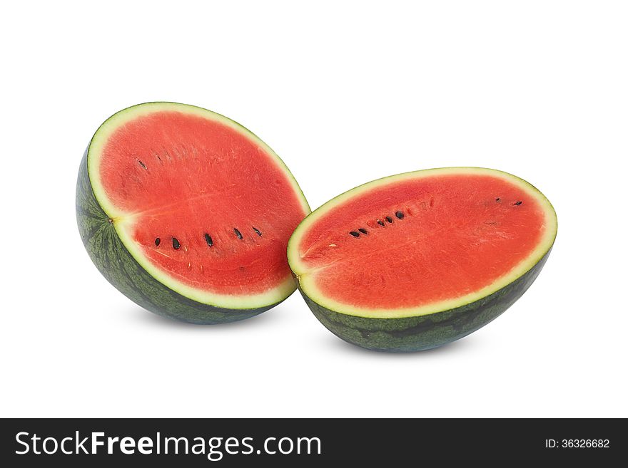 Watermelon Isolated On White