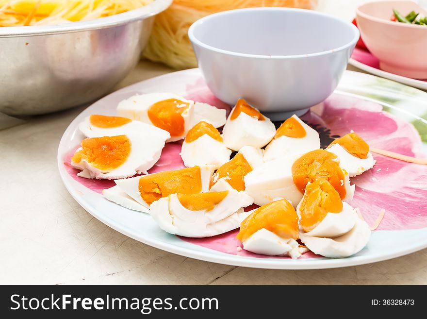 Salt eggs for Food ingredient
