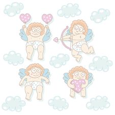 Cupid Set Stock Photography Cupid Set Stock Photography