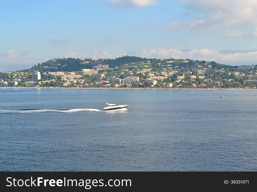 Cannes From The Sea