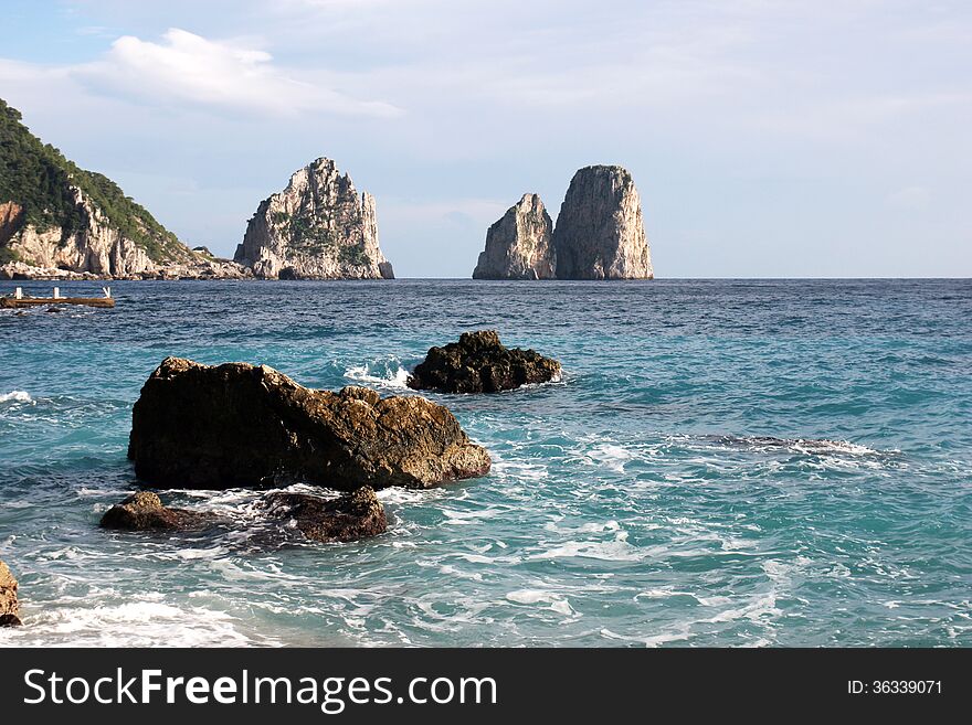 The Faraglioni Rocks, Capri Island