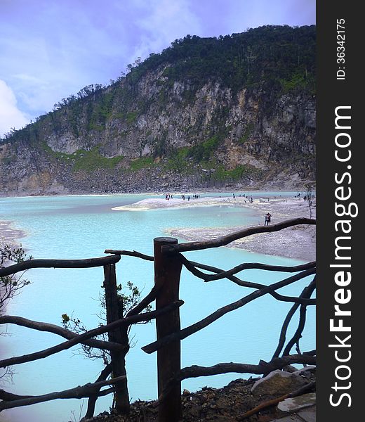 Scene crater Kawah Putih