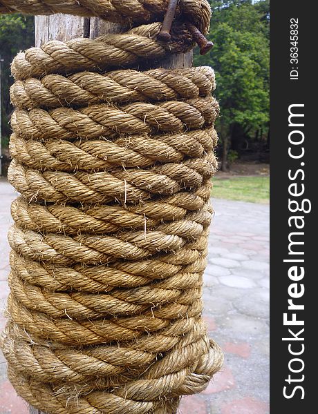 Rope coiled