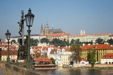 Prague City In The Czech Republic From The Charles Bridge Stock Photography Prague City In The Czech Republic From The Charles Bridge Stock Photography