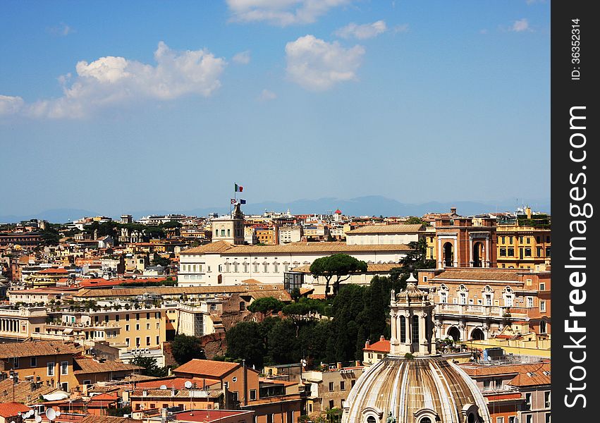 Rooftop View Of Rome