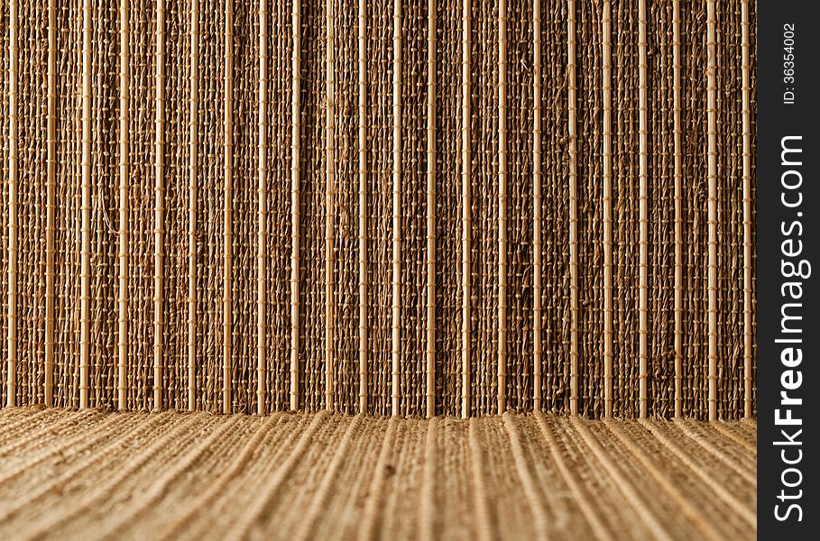 Empty Bamboo Table Mat