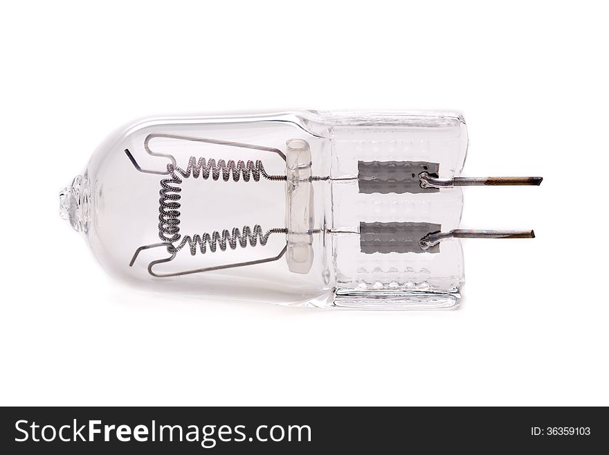 Lamp socket GX 6,35. Isolate on white.